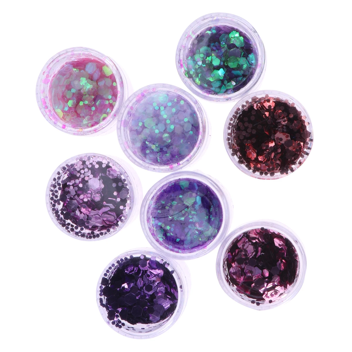 

8 Boxes Nail Art Glitter Powder Kit Dazzling Manicure Sequins for DIY Colorful Sparkle Nails Women Girls Party Nail Design