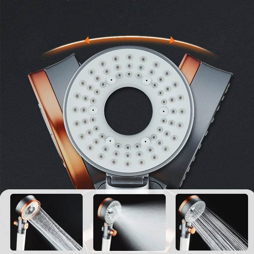 Double-sided shower head beauty filtered water purification three-speed pressurized water-stop bath shower shower nozzle sprayer