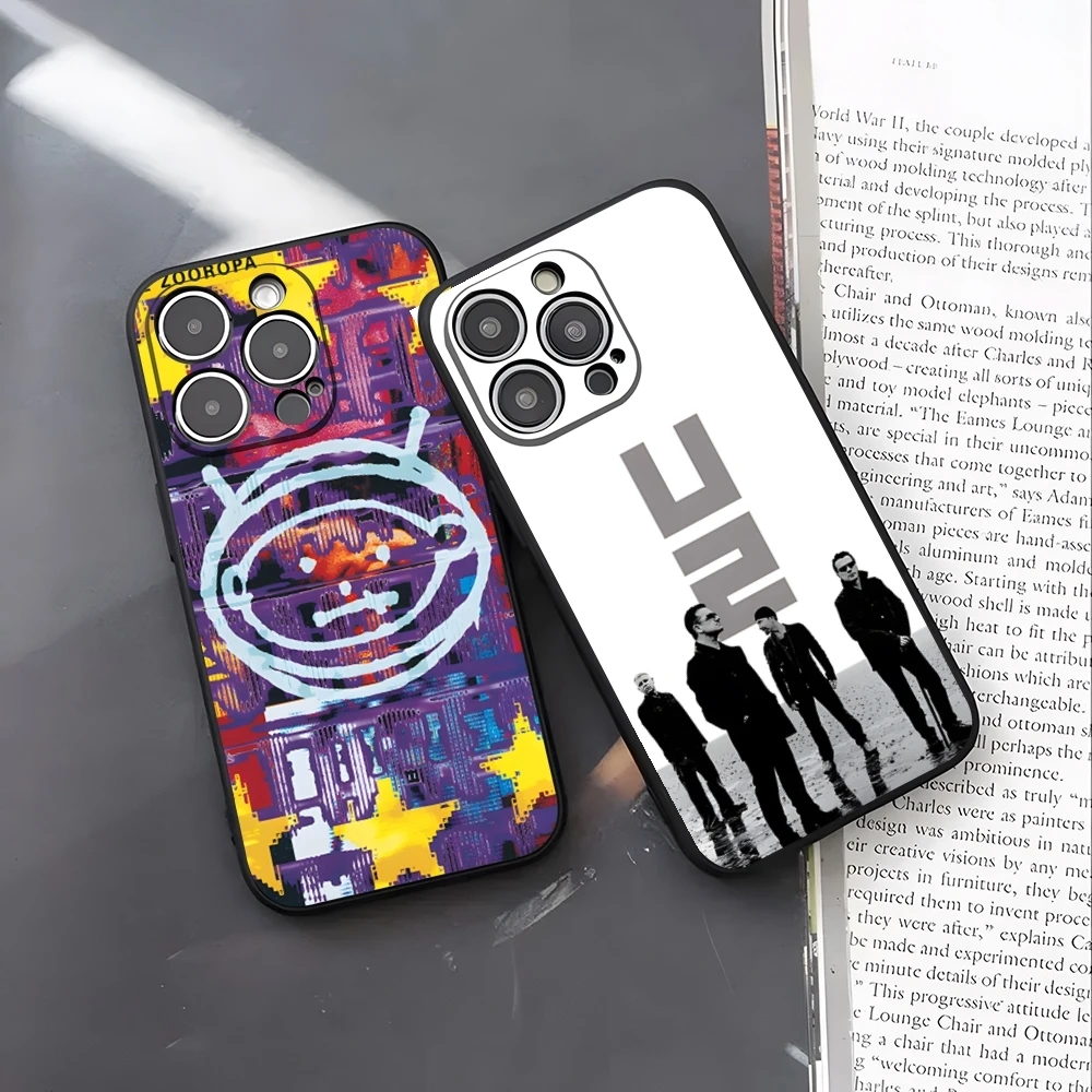 U2 BAND Handyhülle für iPhone 18 17 Pro Max 16 15 14 Pro Max 13 11 X Xs Xr 8 7Plus Silikonhülle