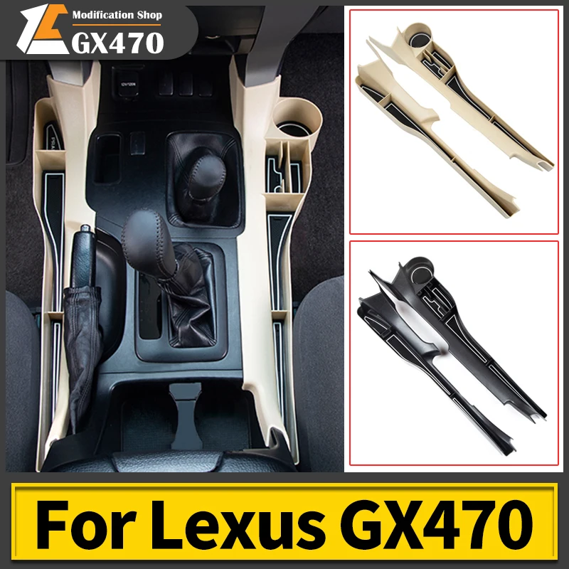 

Cup Holder Seat Gap Storage Box for Toyota Land Cruise Prado 120 Lc120 Fj120 2009-2003 Gearbox Upgraded Internal Accessories