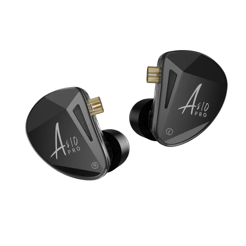 KZ AS10 PRO 5BA Balanced Armature Drivers in-Ear Earphones HiFi Bass Stereo Monitor Earbud Headphone With 2PIN Cable ZSX AS16PRO