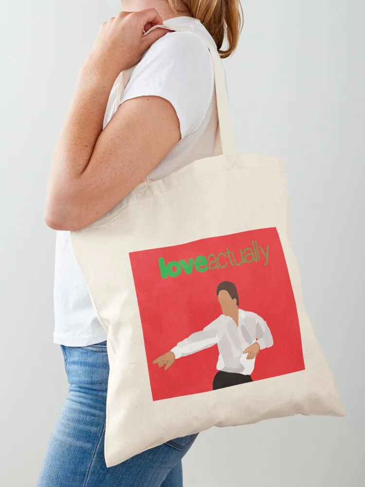 

Love Actually Hugh Grant Art Tote Bag Shopper cute tote bag Reusable bags cute pouch bag