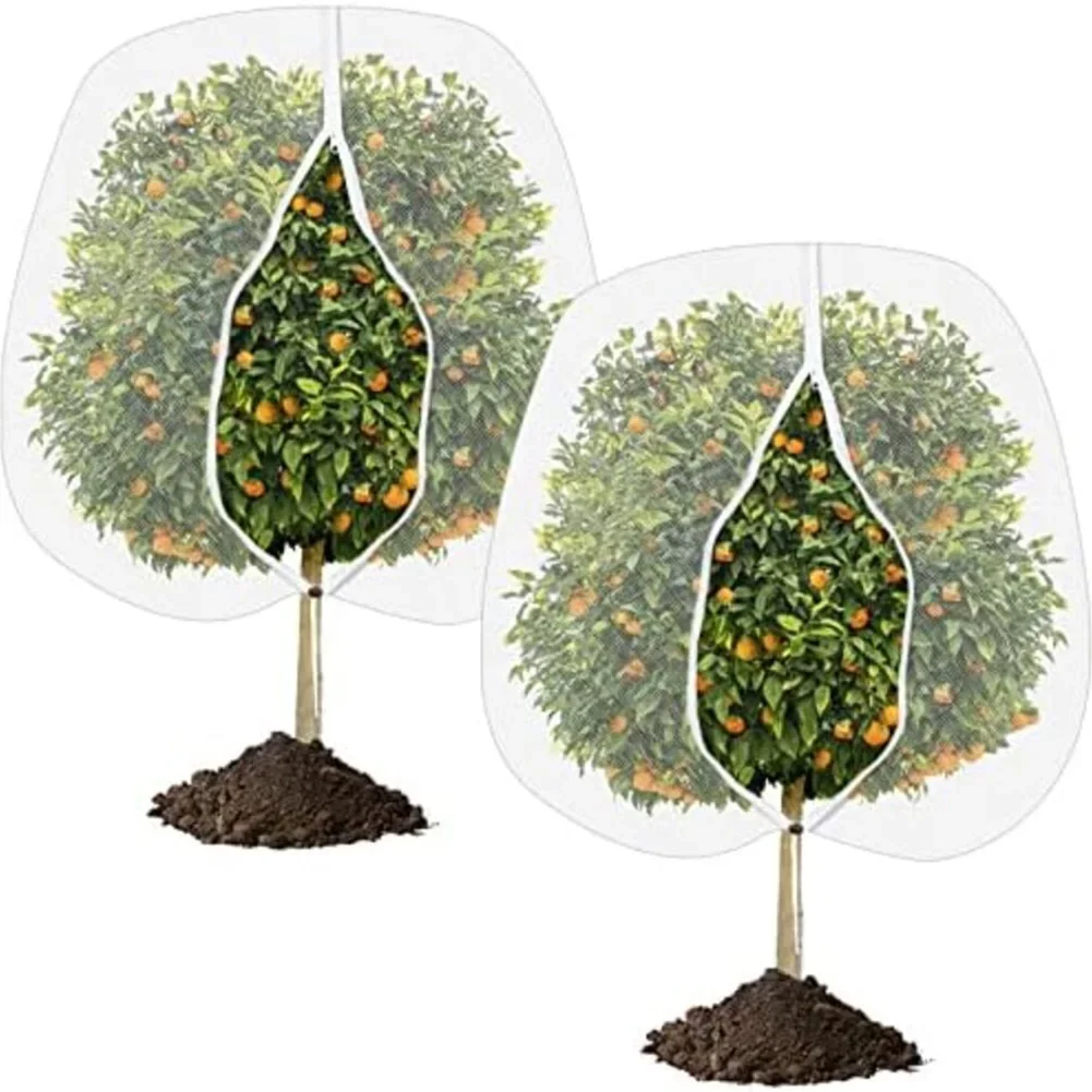 Thickened 60 Mesh Zippered Pest Bird Barrier Net For Fruit Trees Plants Garden Plant Covers Fruits Netting -Insect Bird Barrier