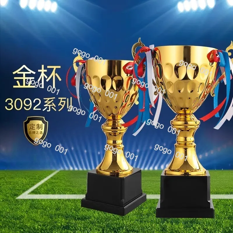 Custom Metal Trophy Large Gold Award Cup for Basketball Soccer Football Dance Taekwondo Competition