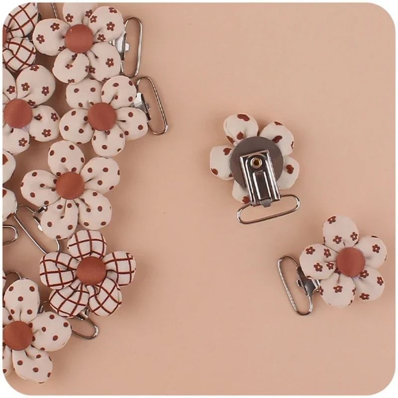 Attache-sucette DIY porte-sucette Clips pour bébé en bas âge dentition saisir sucette chaîne accessoire 40x5 0mm/1.6x2 pouces