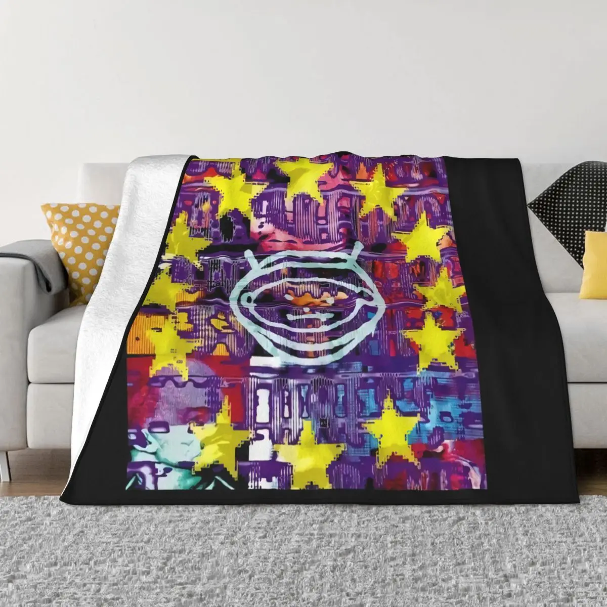 New U2 Zooropa Vinyl Cd Cover Small Medium Large Or Xl Women Men Discount Winter Throw Blanket