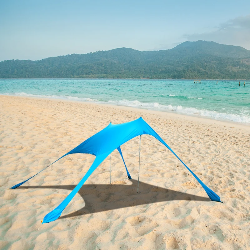 2026 Customized Portable Outdoor Camping Tent with Carry Bag One Bedroom Structure Sunshade Folding Beach Canopypromote sales