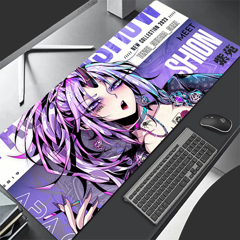 Mouse Pads Laptop Cute Gaming Mousepad A-Anime Girl XXL Nier Automata 2b Keyboard Rug PC Black And White Extended Desk Mat