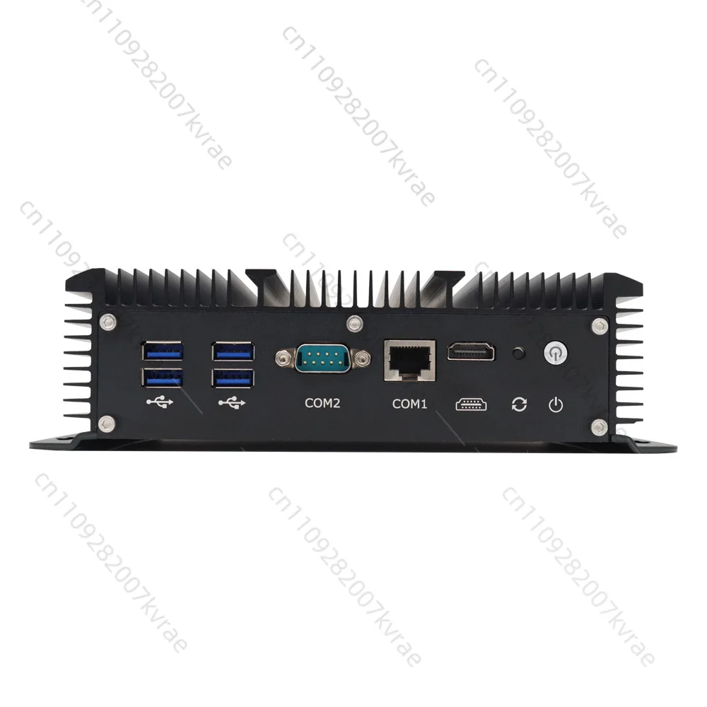 1PC Fanless Mini Industrial PC, 6 Gigabit Ethernet Ports, Dustproof & Corrosion Resistant Industrial Computer
