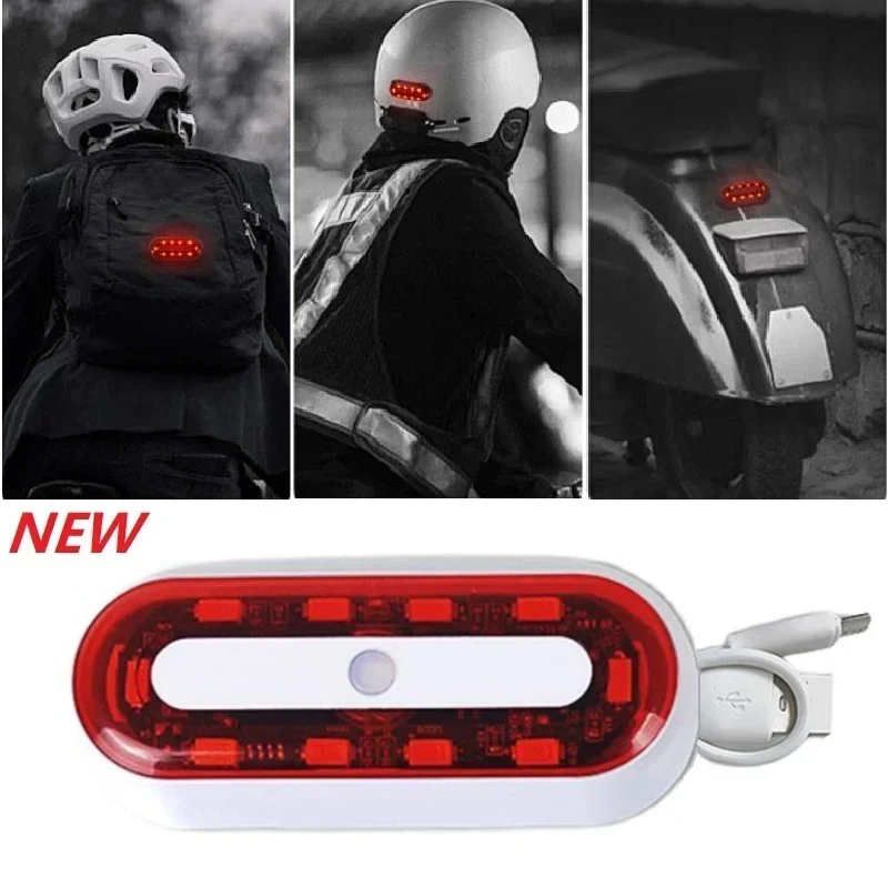

Новый светодиодный сигнальный светильник для мотоциклетного шлема, зарядка через USB, велосипедный ночной сигнальный светильник, задний фонарь, водонепроницаемая вспышка для шлема для верховой езды