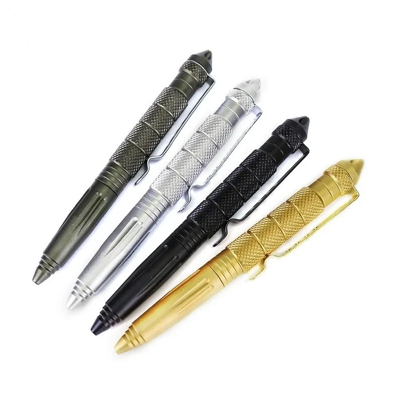 New Metal Military Tactical Pen Self Defense Pen for School Student Office Survival Emergency Glass Breaker EDC Supplies Outdoor