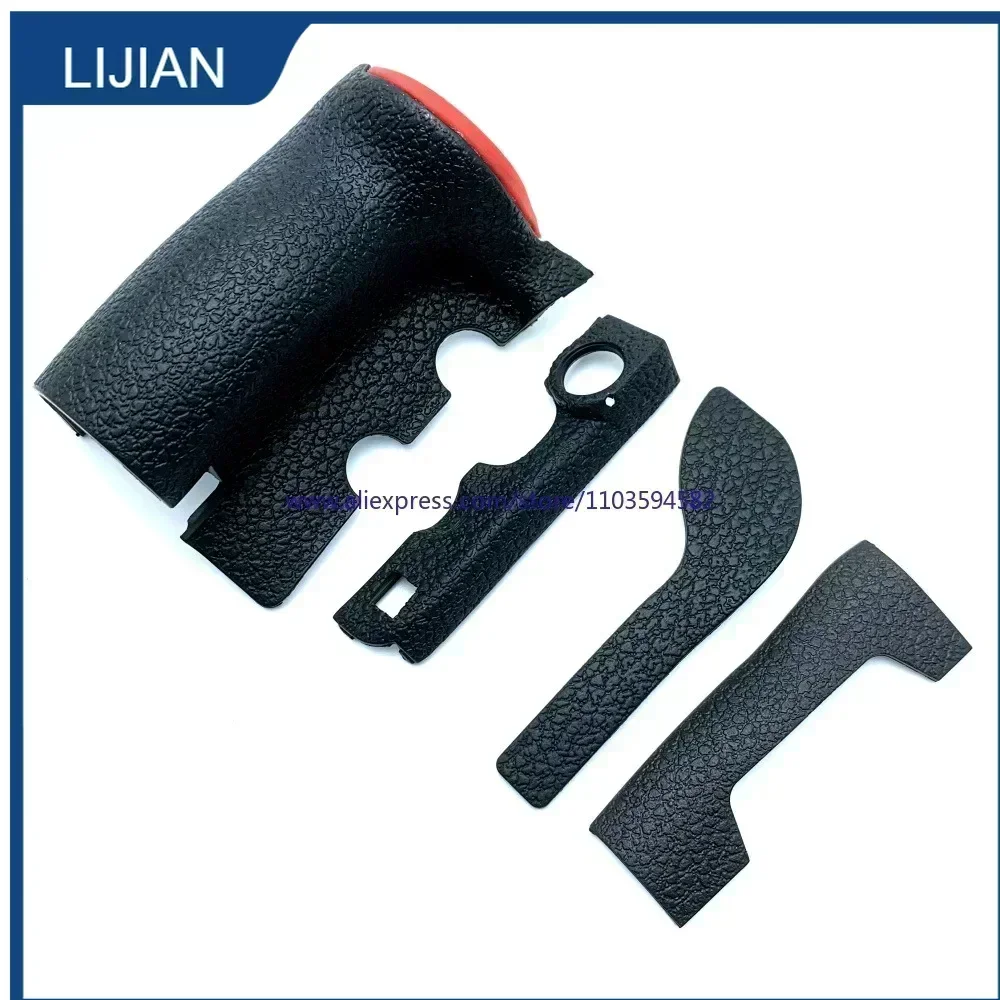 

4 шт. НОВЫЕ резиновые накладки (крышки) для левой передней рукоятки и задней задней части (для большого пальца) для Nikon D850, сменная деталь корпуса камеры