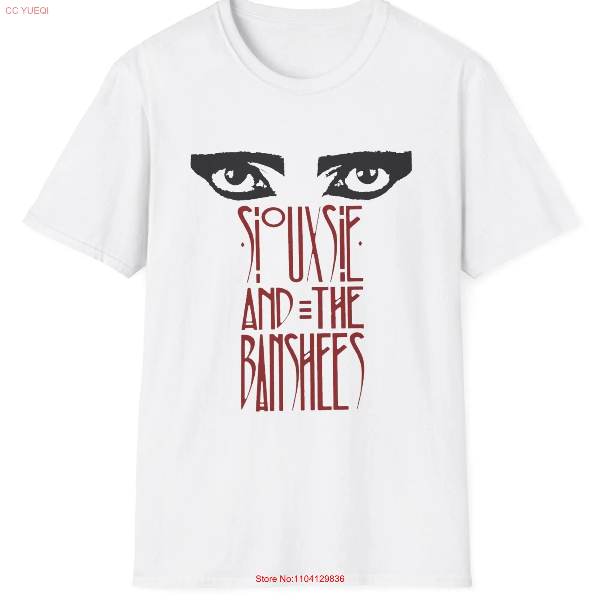 Vintage Style Siouxsie and the Banshees Softstyle T Shirt long or short sleeves