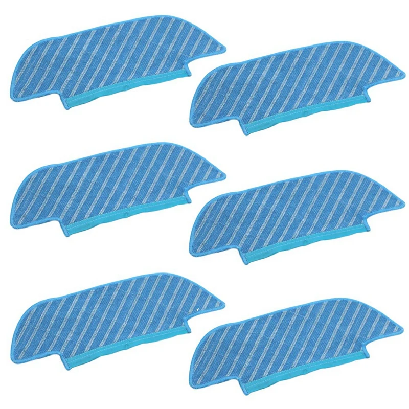 6Pcs Mop Cloth Pad Fit For ECOVACS DEEBOT OZMO Slim 10 DK33 DK35 Vacuum Cleaner Parts