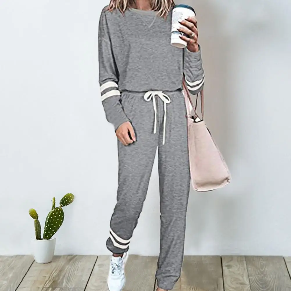 2021 Women's Sportswear Casual Spring Tracksuit Women Two Pieces Sets Stand Collar Sweatshirt Pants Joggers Track Suit Running