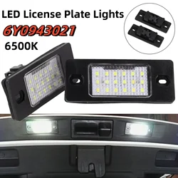 2X License Plate Lights 6Y0943021 For Skoda 1999-2007 For Fabia For Mk1 6Y 6500K For CAN-bus White LED Signal Light Accessories