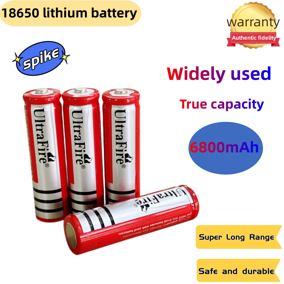 

18650 3.7V 6800mAh Rechargeable Lithium Lon Battery For Led Lantern Flashlight Litio Battery