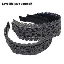1PC Fashion Daisies Lace Hair Hoop Women Korean Hair Pressure Bezel Headband Fashion Spring Summer New Headwear Hair Accessories