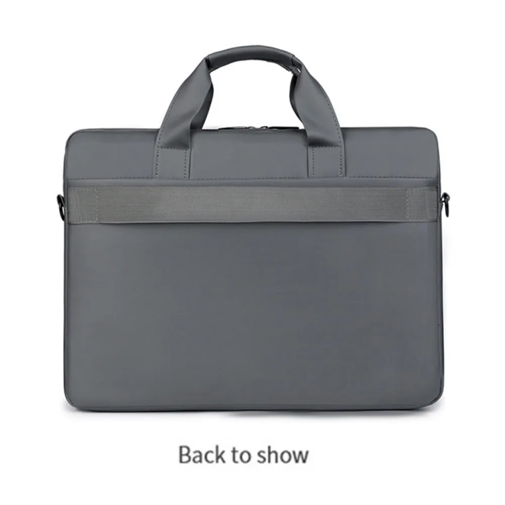 ショルダーストラップ付きメンズビジネスラップトップバッグ、ハンドル付き15.6インチポータブルラップトップバッグ、ブリーフケース、厚手のラップトップショルダーバッグ