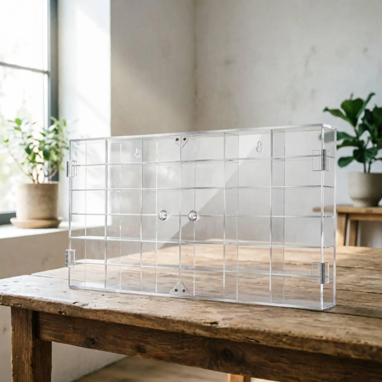 Dustproof Acrylic Display Case for 1 64 Scale Car Models with Individual Compartments Clear Showcase for Hobby Collection and