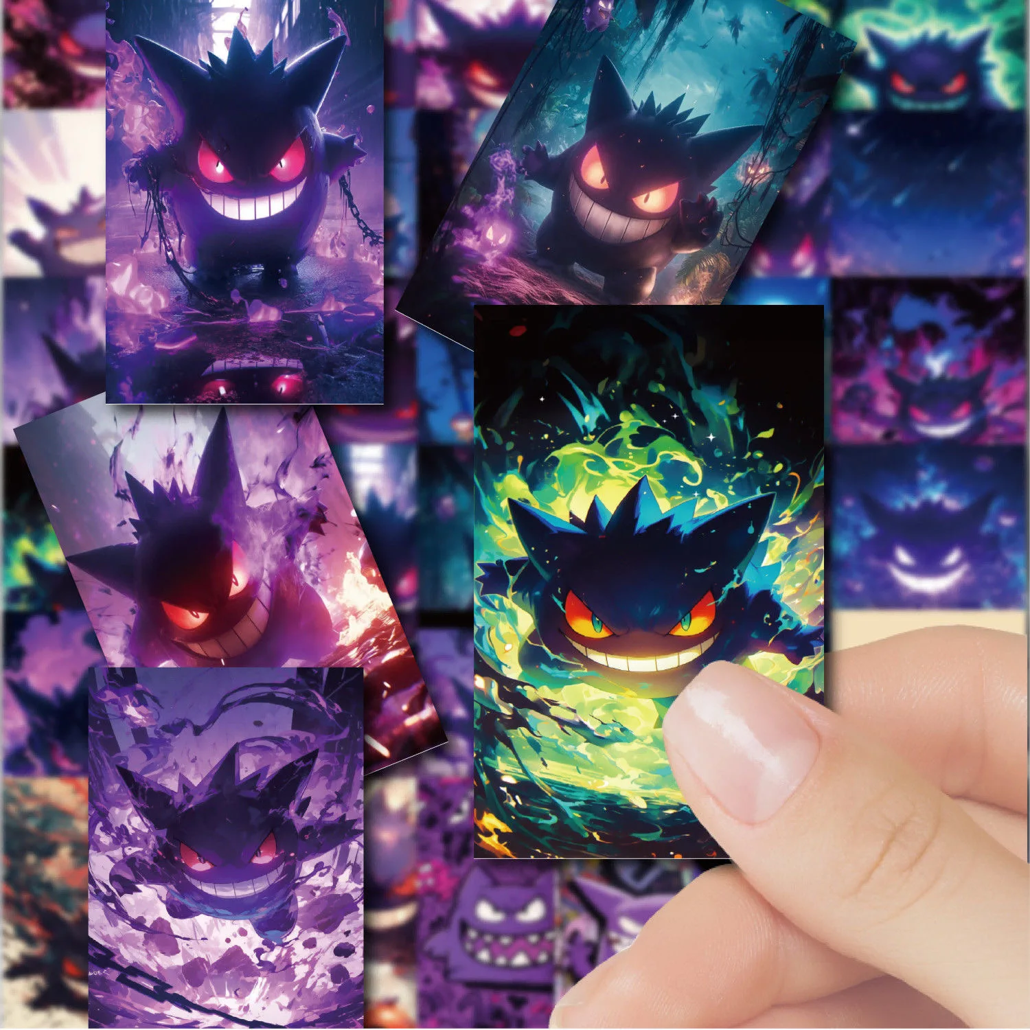 

Pokemon Gengar Waterproof Sticker Children Water Cup Decoration Diy Phone Case Sealing Stickers Kindergarten Reward Toys Gift