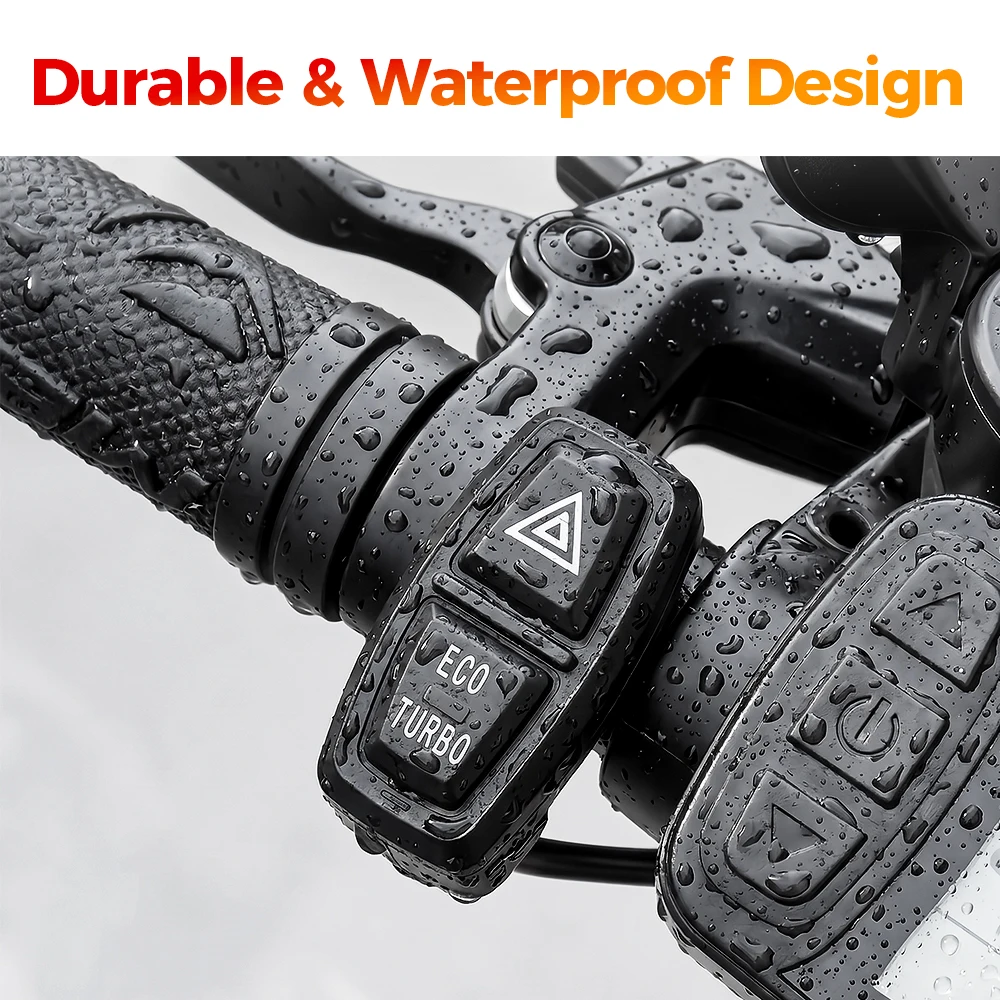 For Dualtron Togo ECO TURBO Hazard Warning Multi Switch Electric Scooter Handlebar Double Flash Warning Button Replacement Parts