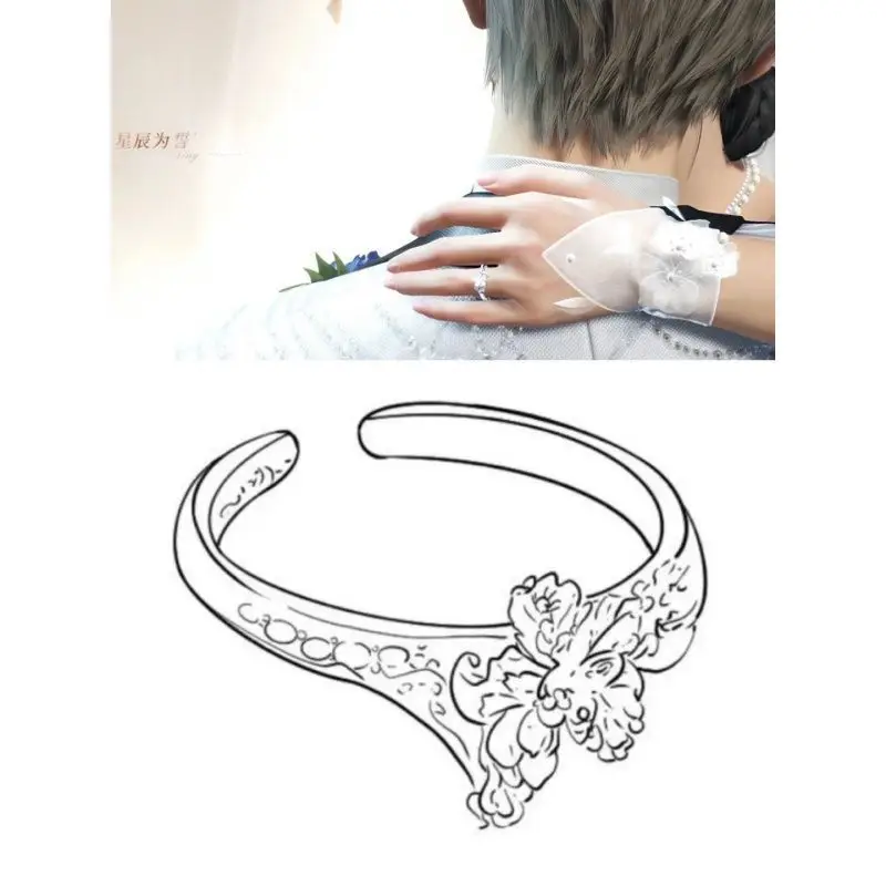 Hot Game Love and Deepspace Caleb Xavier Sylus Zayne Rafayel Cosplay Rings Heroine Couple Wedding Rings for Women Halloween Gift image 2