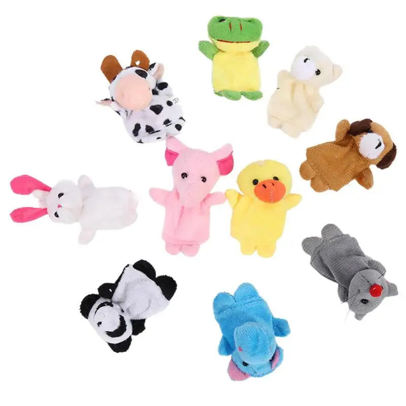 

Animal Finger Puppets 10 Pcs Mini Animal Finger Puppets Interactive Hand Puppet Toy Soft Story Time Doll For Party Favors Cute