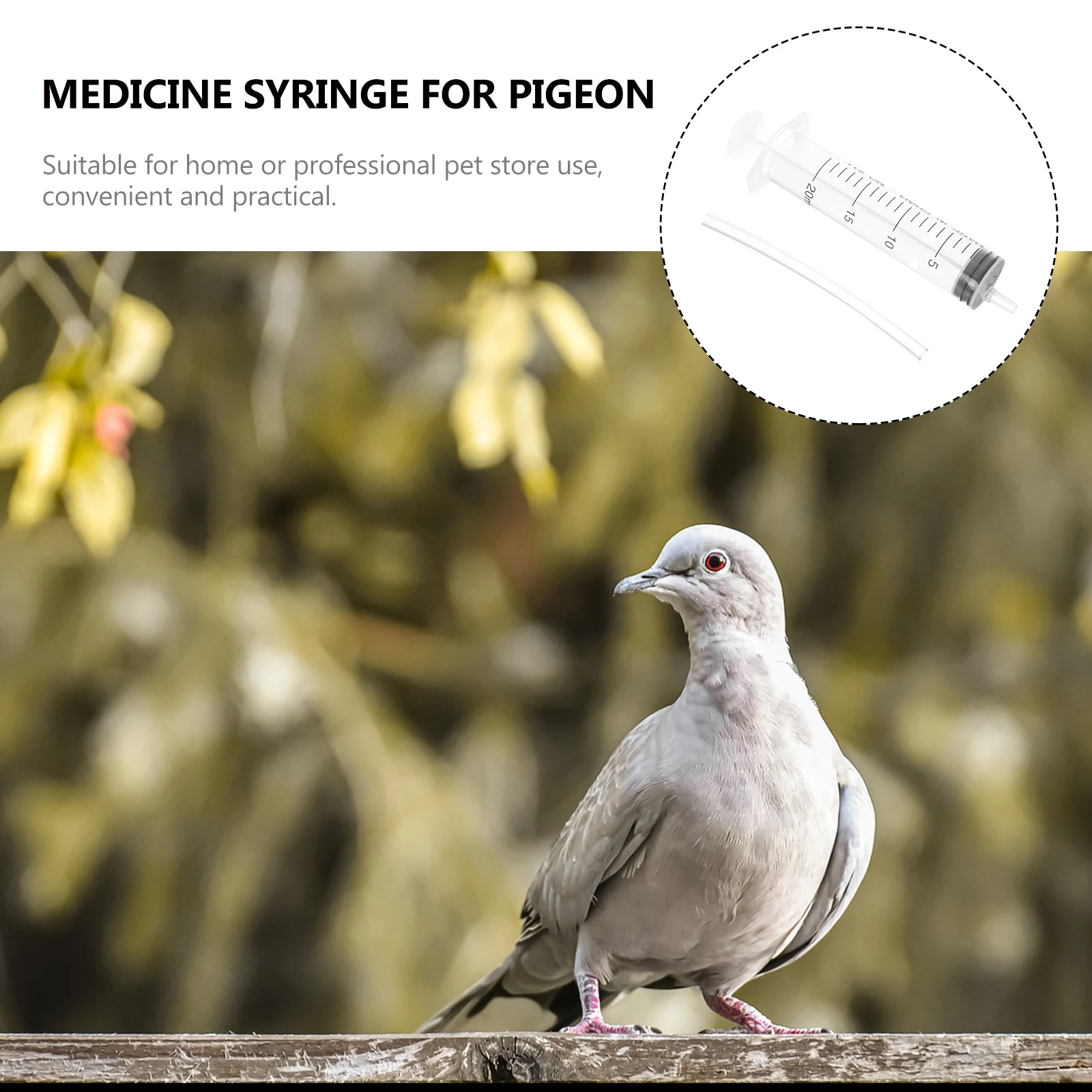 

4pcs Pigeon Feeding Portable Bird Dispensers Pet Pills Injector H Tools Home Professional Use Pet Accessory