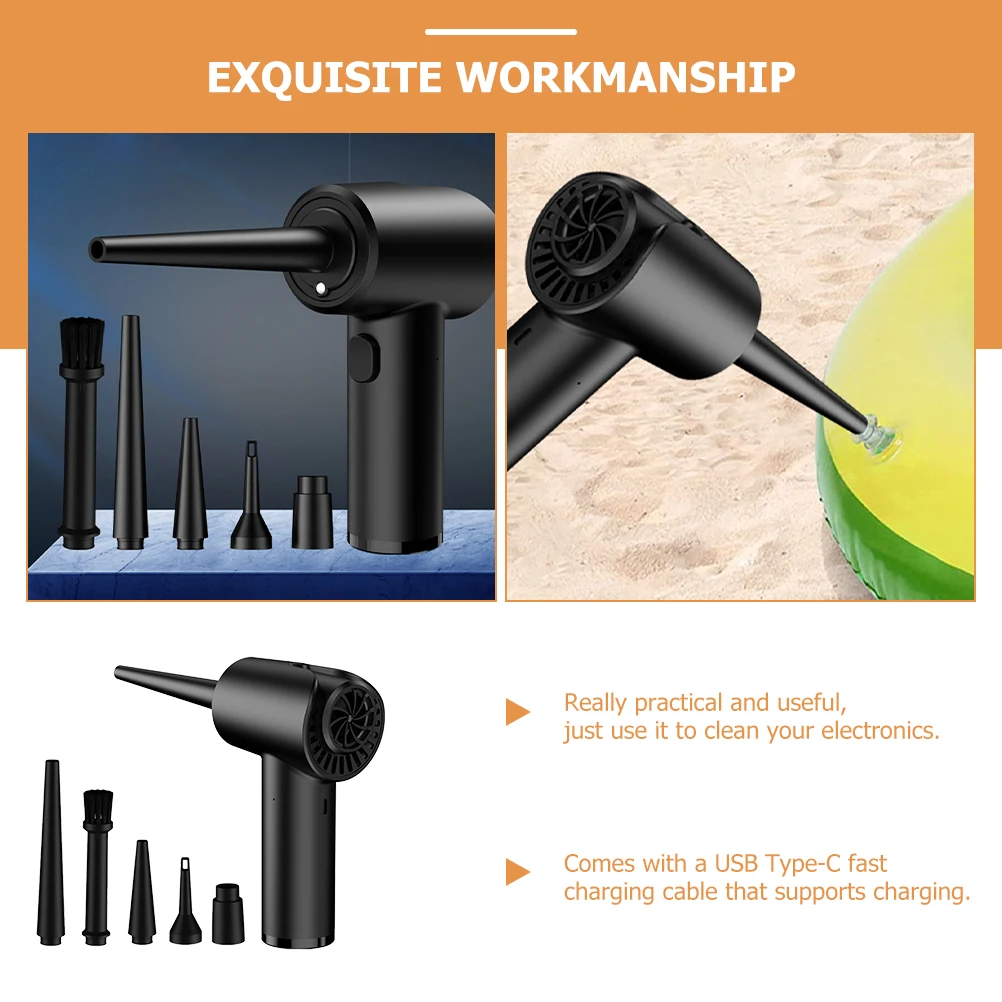 

Computer Dust Blower Keyboard Cleaner Rechargeable Air Duster USB Port H held Cordless Electronics Cleaning Tool Powerful
