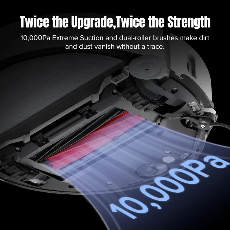 roborock S8 MaxV Ultra Robot Vacuum & Sonic Mop, 10000 Pa Suction, Corner to Edge Deep Cleaning, Hot Air Self-Drying, Auto Empty