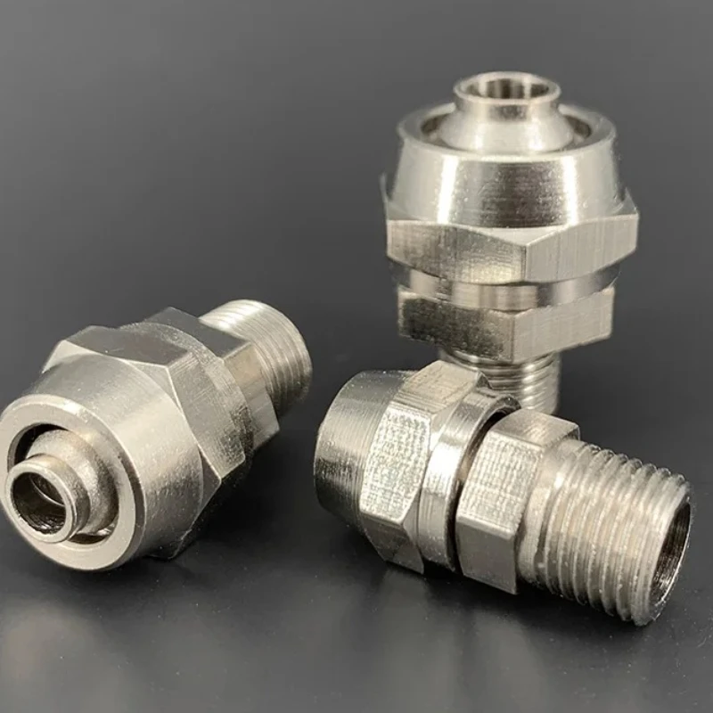 PC4 6 8 10 12mmパイプチューブからM5 1/8 1/4 3/8 1/2気管クイックスクリューパイプ継手銅製空気圧部品ファストツイストジョイント