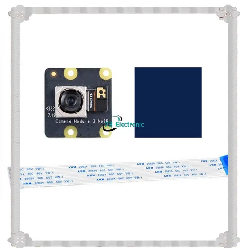 Livraison 24 heures IMX708 11,9 MP pour module de caméra Raspberry Pi 3 Wide Noir 75 °   Angle de champ pour Raspberry Pi 4B/3B+ 3A+ /3B/2B B+