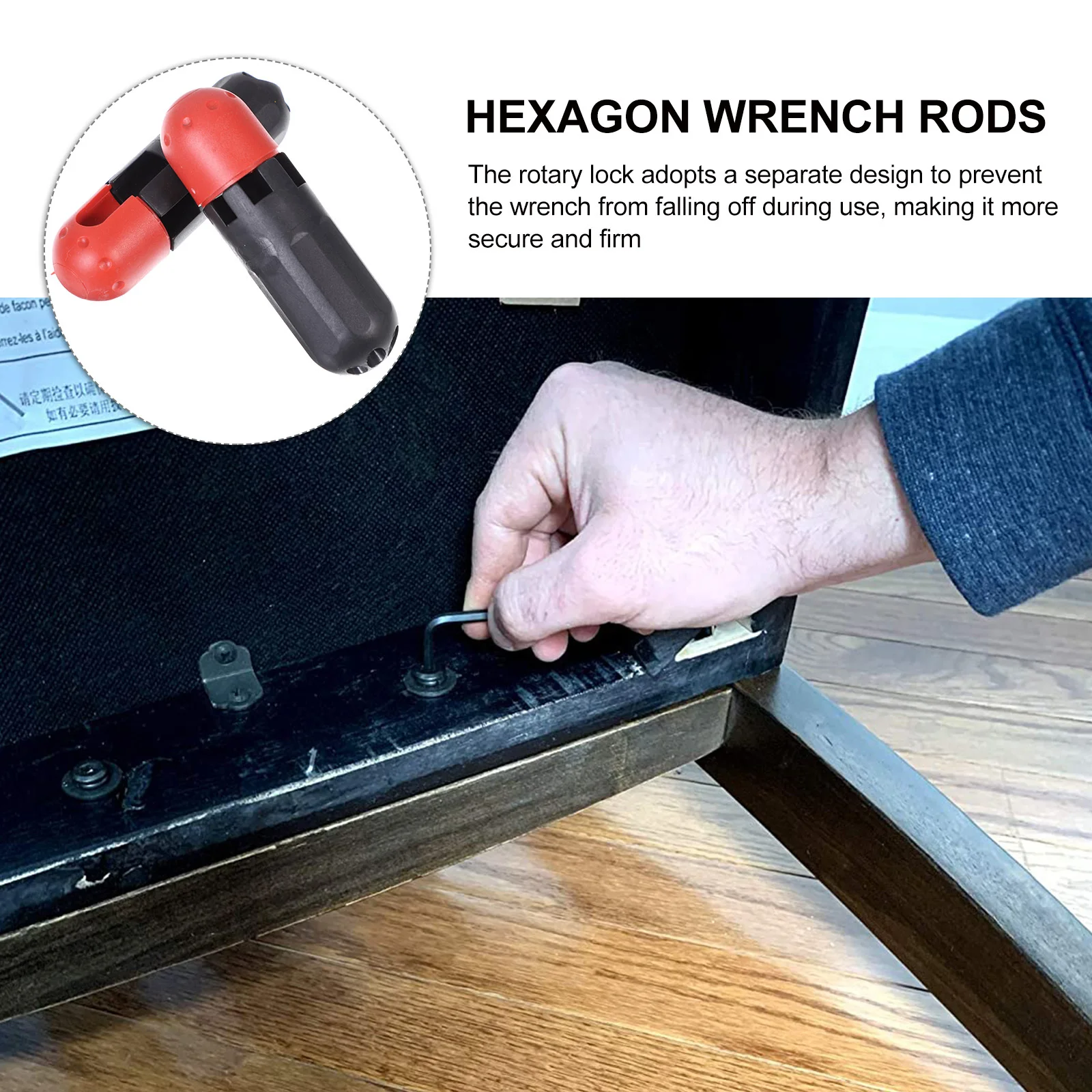 

4Pcs Internal Hex Wrench Extension Rods Heavy Duty Wrench Handle Extensions Auxiliary Tools for Automotive Electrical Pipeline