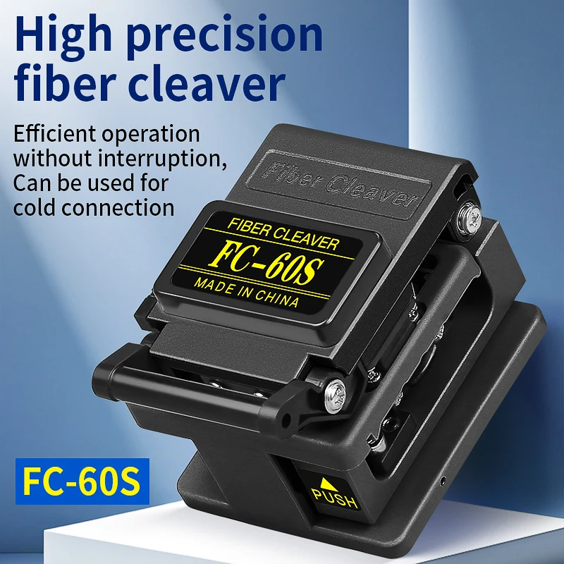 COMPTYCO Economy FC-60S Fiber Cleaver Fiber Optic Cold Connection Cutting Tool FTTH Optical Fiber Cable Cutter Automatic Return