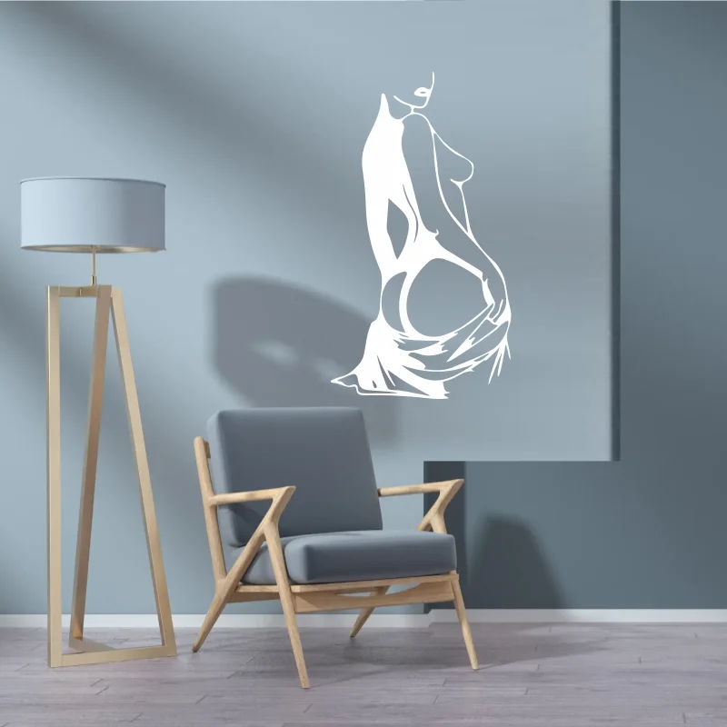 Female Body Line Wall Sticker Art, Beautiful Wall Decoration , Suitable for Home Living Room Office Decoration #280