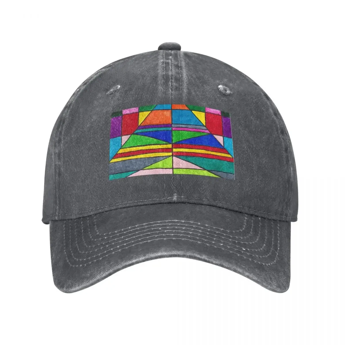 

Geometric Colors Baseball Cap luxury caps Snapback Cap Thermal Visor Girl Men's