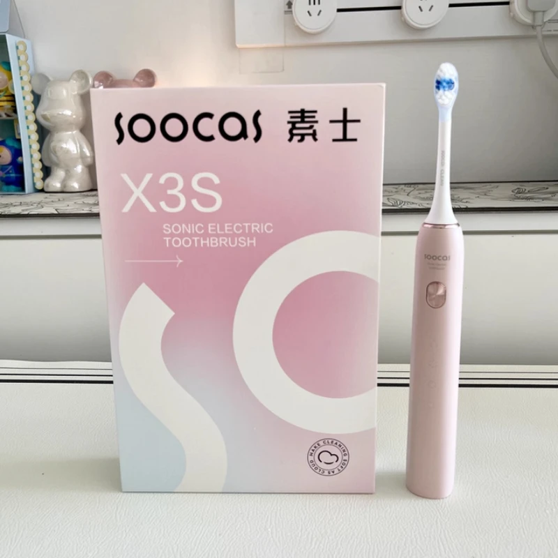 

Ультразвуковая электрическая зубная щетка SOOCAS X3S, IPX7, водонепроницаемая, для взрослых, обновленная X3U, умная звуковая зубная щетка, обновленная USB, быстрая зарядка