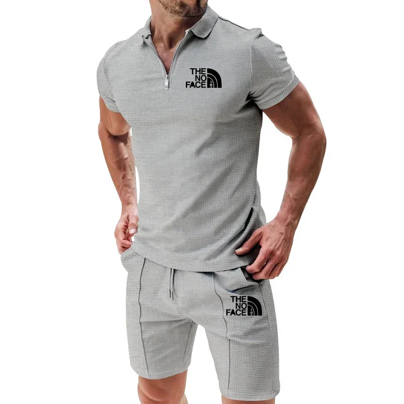 The brand-new 2025 men's short-sleeved summer sportswear collection for Europe and the United States features comfortable and br