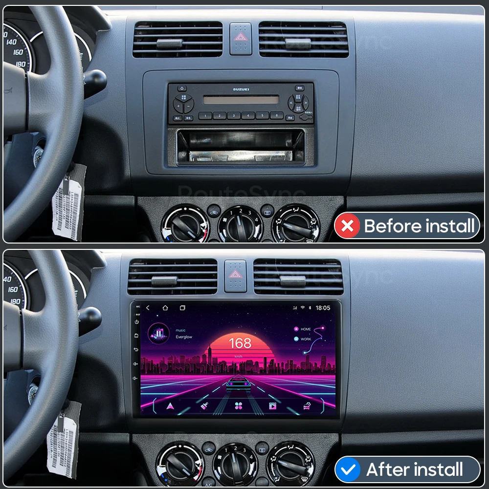 Android For Suzuki Swift 2003 - 2010 Car Multimedia Video Player Car Radio Navigation GPS Stereo 8 Core BT CarPlay Auto No 2din