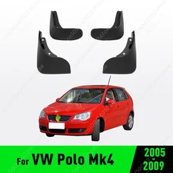 For Volkswagen VW Polo Mk4 9N3 2005 2006 2007 2008 2009 Fender Mudflaps Splash Guards Mudguards Mud Flaps car Accessories