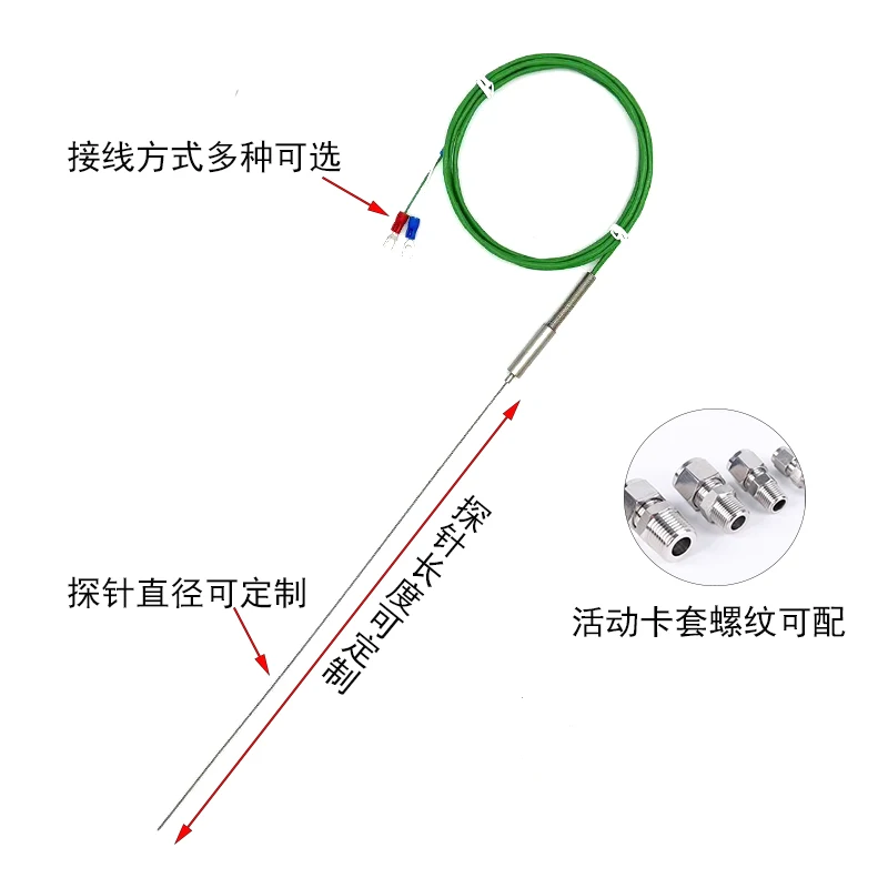 K-type armored thermocouple GH3039. Inconel600 high-temperature alloy wire with high precision and bendability