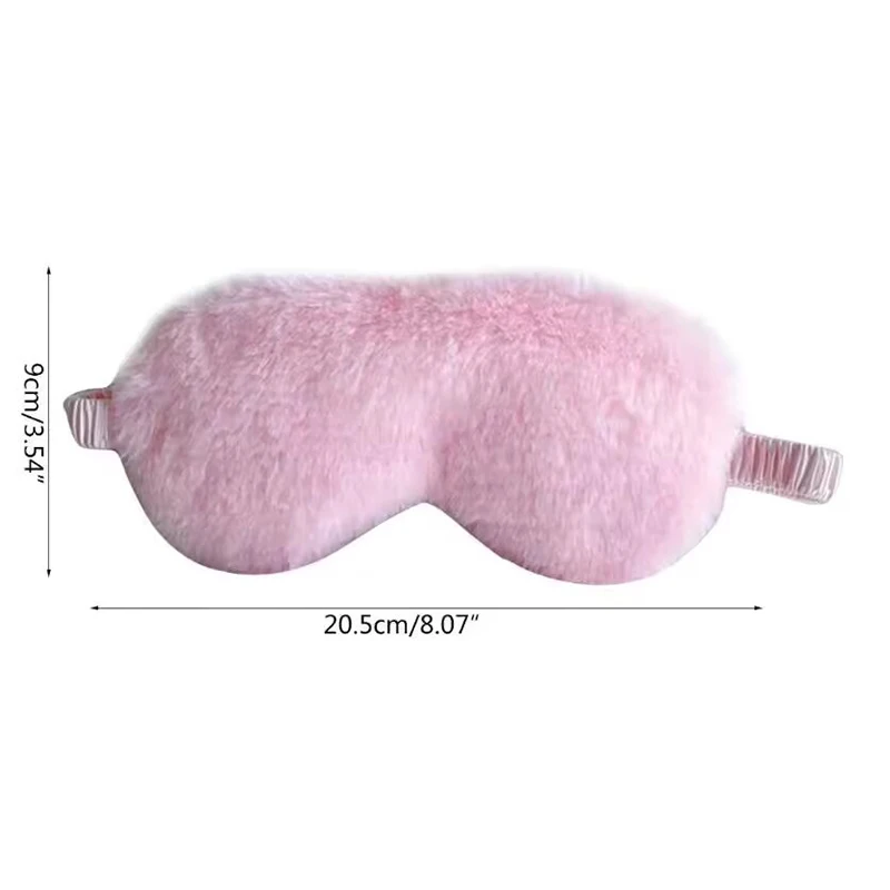 Schlafmaske Schlafbrille Weiche Plüsch-Augenmaske Niedliche Liebeswolken-Augenabdeckung Plüschmaske Augenklappe Nickerchen Gesundheits-Augenabdeckung – Detail 6