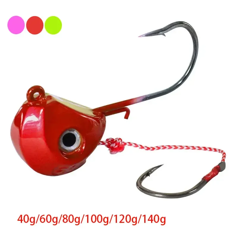 WHYY Tenya Madai Jig Kabura Fishing Lure 40g-140g Lead Head Jigs with Sharped Hook Pesca Saltwater Fishing Equipment Accessories