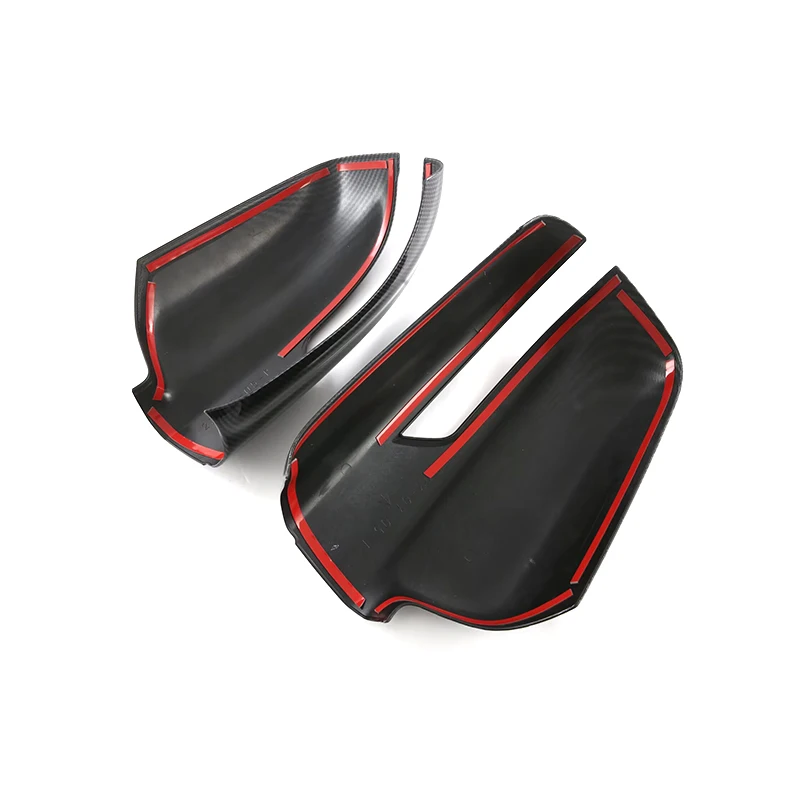 ⭐Genuine⭐ Rearview Mirror Case Door Wing Mirror Cover Cap Trim For Dodge Ram 1500 TRX 2023 2024 2025 ABS Carbon Fiber Black view 5
