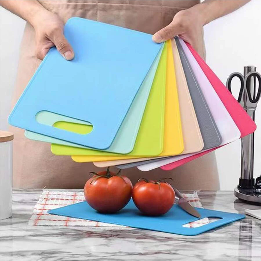 1PC classification PP cutting board Multi-functional kitchen household can hang light non-slip vegetable and fruit cutting board