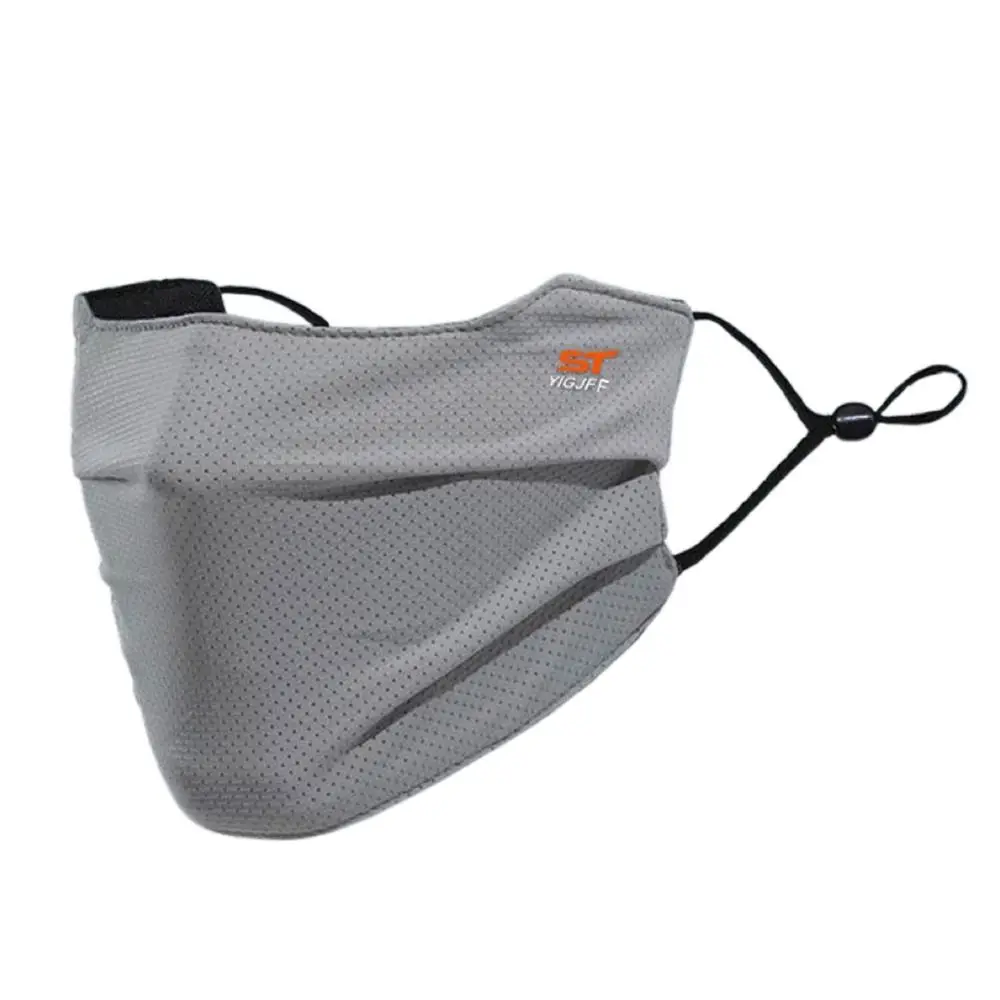 Mascarilla facial lavable y reutilizable con protección UV, máscara facial de seda de hielo transpirable para motocicleta, correr, montar y hacer ejercicio