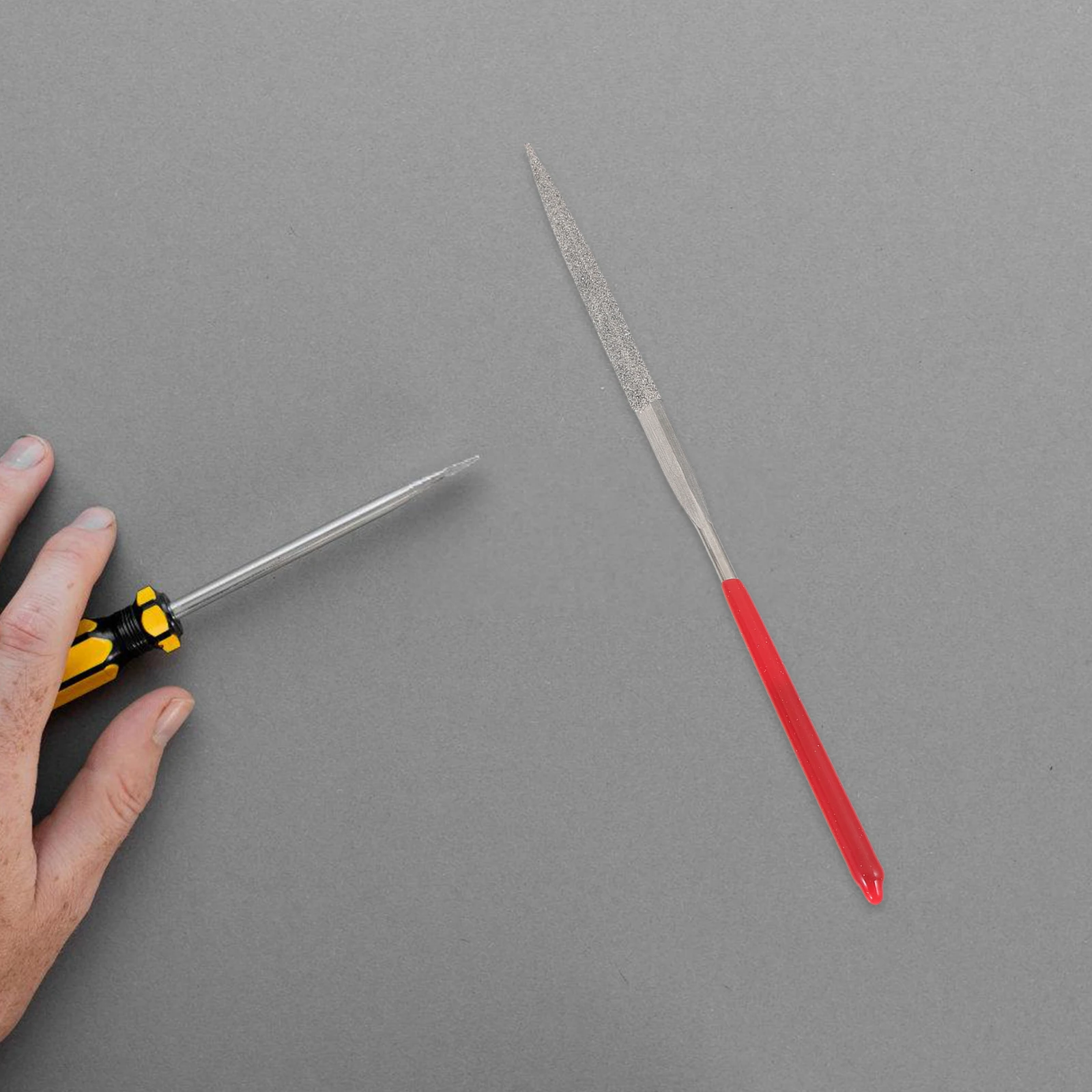 

10 Pcs Diamond File Set Files for Shaping Metal Soft Handle Non Slip Grip Industrial Diamonds Hardened Shafts