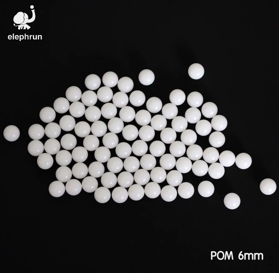 

6mm 5000pcs Delrin Polyoxymethylene (POM) / Celcon Solid Plastic Balls for Ball Valves and Bearings