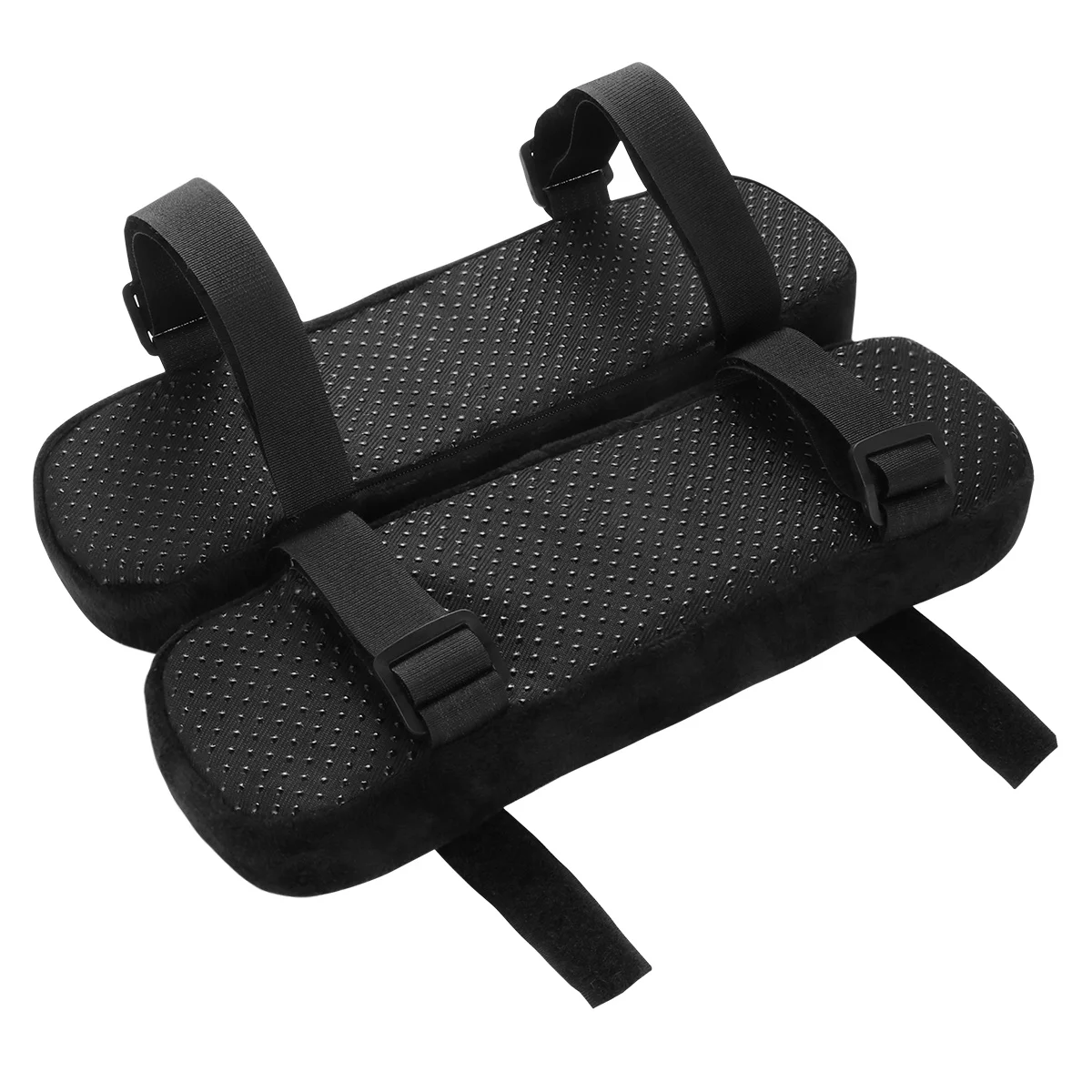 

2Pcs Memory Foam Chair Armrest Pads Soft Elbow Support Cushion for Office Home Ergonomic Design Anti Slip Bottom Stable Fit